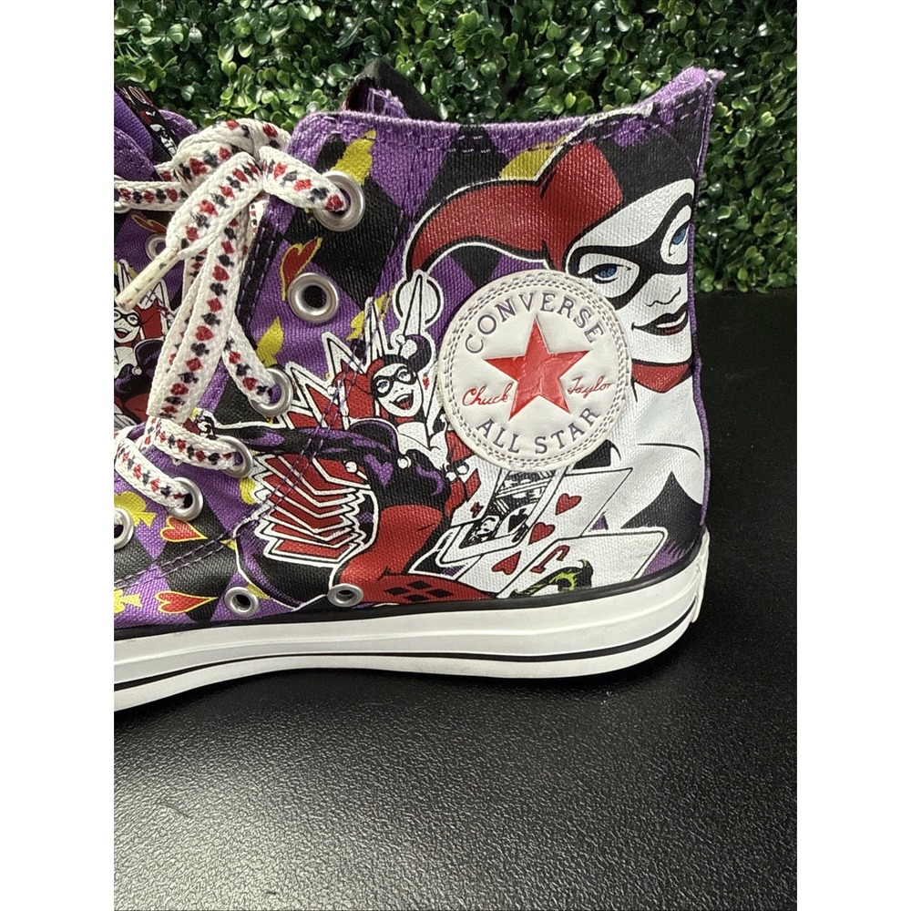 Converse Harley Quinn DC Comics Chuck Taylor Shoes Women's Size 10 Men 8 - Picture 8 of 11